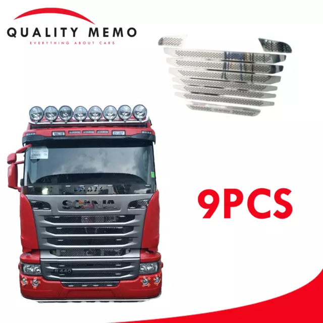 Scania Streamline R440 Cubiertas de rejilla de radiador Accesorios de acero...