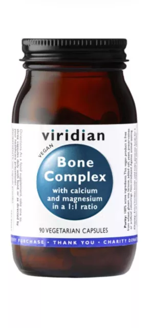 Viridian Bone Complex 90 Vegetarian Capsules BBE 04/2025