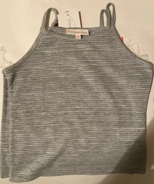 Job Lot Of 12 Girls' Ribbed Shimmer Vest by Tammy Girl (Brand New) Bulk Sale