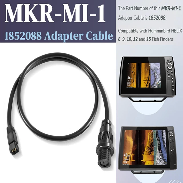 Gimbal Mount Kit For Humminbird Helix 8, 9, 10 Fish Finders - Adjustable & Quick-Release Bracket Replacement