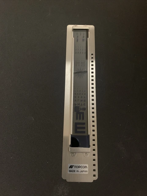 BROKEN SLIDE CRACKED Eye Chart Projector Glass Slide - Topcon  Made in Japan