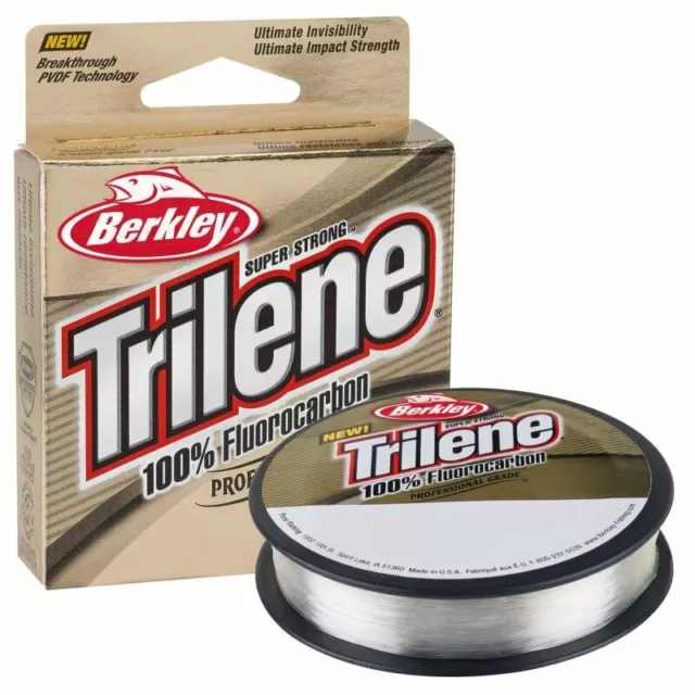 Berkley Trilene 100% Fluorocarbon 50m Angelschnur Raubfisch Vorfach 0,218€/m