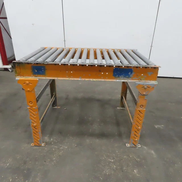 31"x48" Gravity Roller Conveyor 28"BF 1.90" Diameter Galvanized 3" Centers