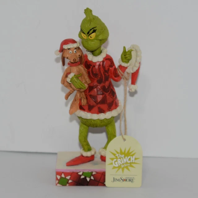 The Grinch Holding Presents Figurine By Jim Shore 6010778