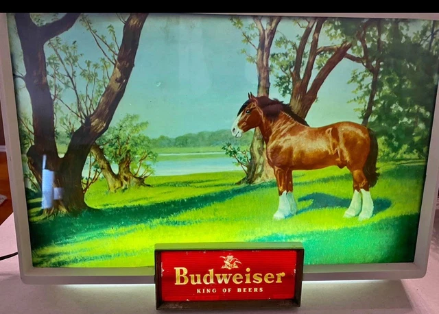T-shirt Vintage Busch Gardens Clydesdale Budweiser – Manches Longues Taille L – Occasion Bon état