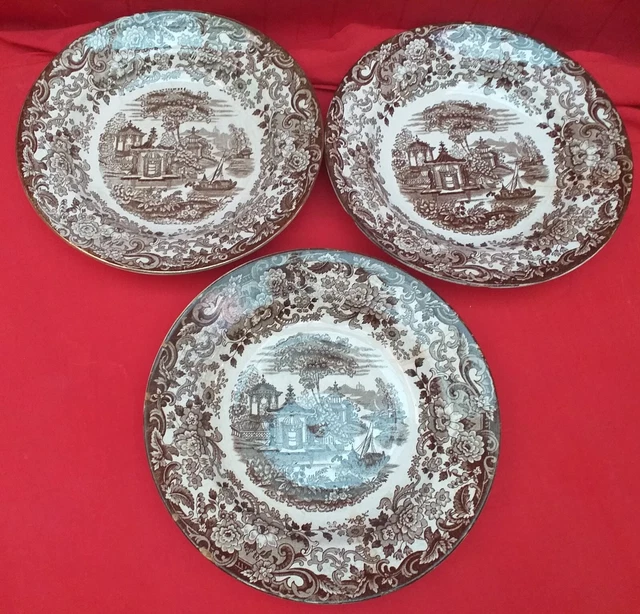 3 Platos Hondos De La Cartuja De Sevilla Pickman