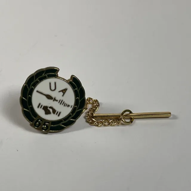 UA AFL Tie Tack Local 1937 Union United Association Plumbers 65 Year Member