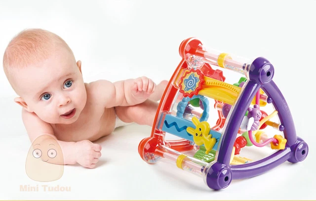 Educational Activity Cube Game Play Flip and Spinning Toys Kids Birthday Gifts