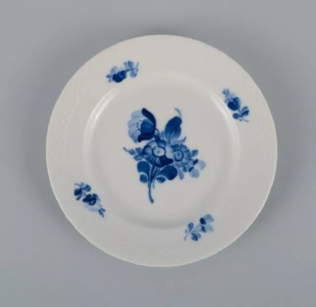 Ten Royal Copenhagen Blue Flower Braided cake plates. 2