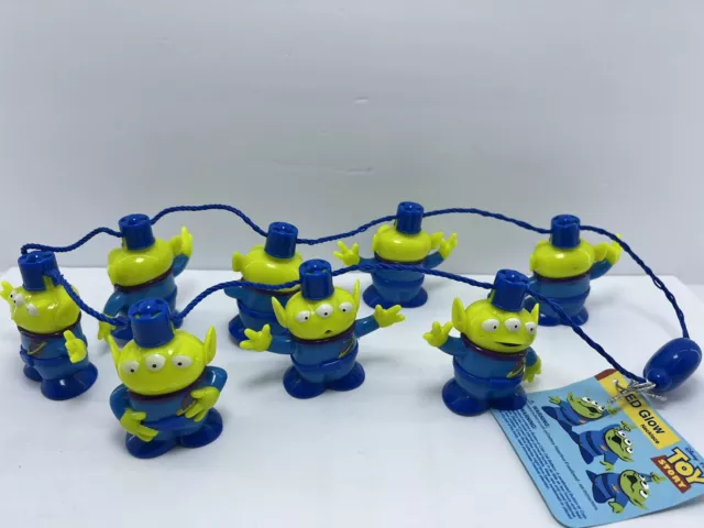 Disney Christmas Light-Up Toy Story Aliens Glow Lanyard Necklace Decoration Disney Christmas Light-Up Toy Story Aliens Glow Lanyard Necklace Decoration
