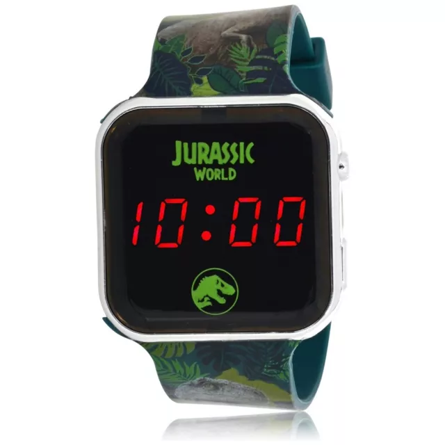 Jurassic World / Park LED Kids Watch Velociraptor Blue Trex
