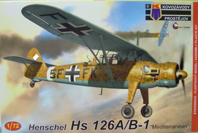 Henschel Hs-126 B-1 "Mediterranean" , 1:72, KP, Plastikmodellbausatz, Neuheit