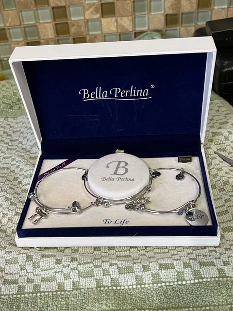 Bella Perlina Charm Bracelet Box Set Of 3 ~ To Life Jewish