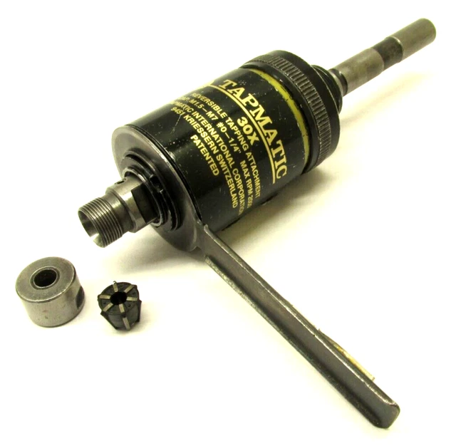 TAPMATIC #0 to 1/4" REVERSIBLE TAPPING HEAD ATTACHMENT w/ 1/2" SHANK - #30X