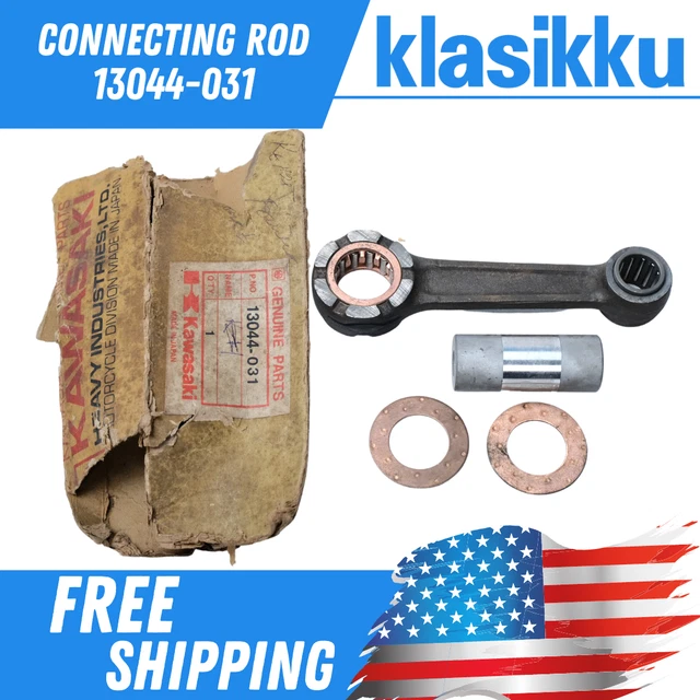 Kawasaki Barra di Collegamento KS125 KD125 Set Conrod Nos Originale P/N 13044-031