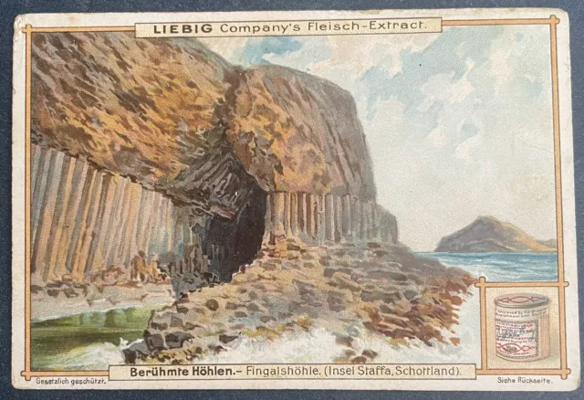 Victorian Trade Card Liebig's Extract of Meat Company Fingal’s Cave Scotland