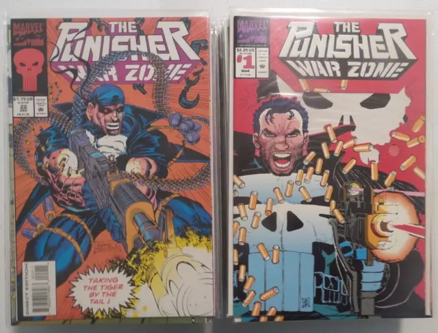 The Punisher War Zone (1992) Complete Run 1-41 Annual #1 & 2