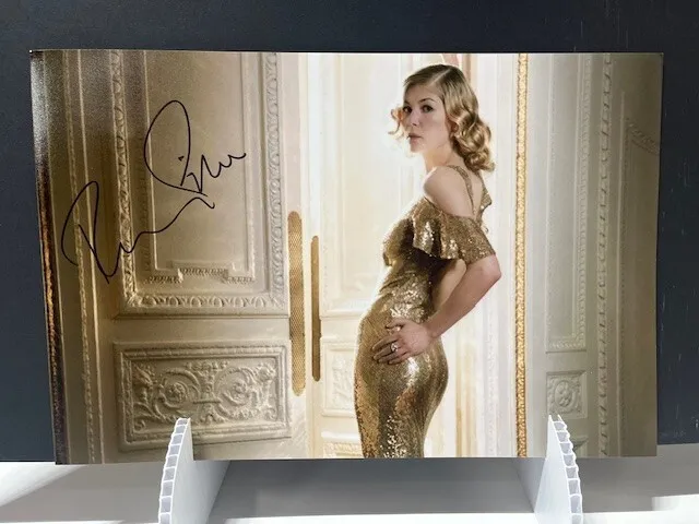 Personally Signed 8inx12in Photograph of Rosamund Pike