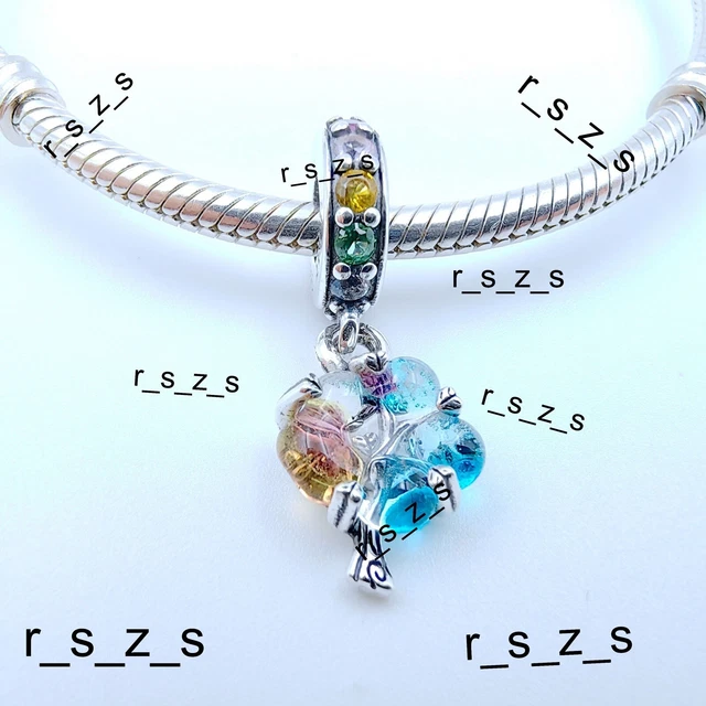 PANDORA SILVER TOGETHERNESS Tree Rainbow Murano Glass Dangle Charm 790768C01 13.00 PicClick UK