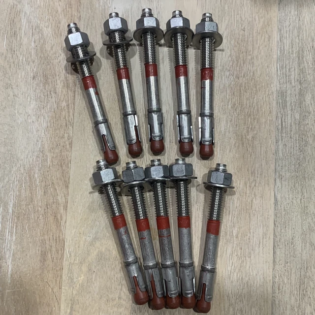 10 PIECE - HILTI KB-TZ SS304 Wedge Anchors 3/8 x 3 3/4 #387524