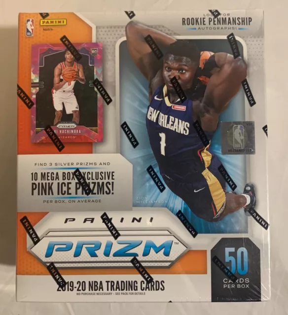 New 2019-20 Panini Prizm NBA Trading Cards Mega Box, Ja Morant, Zion, Herro?