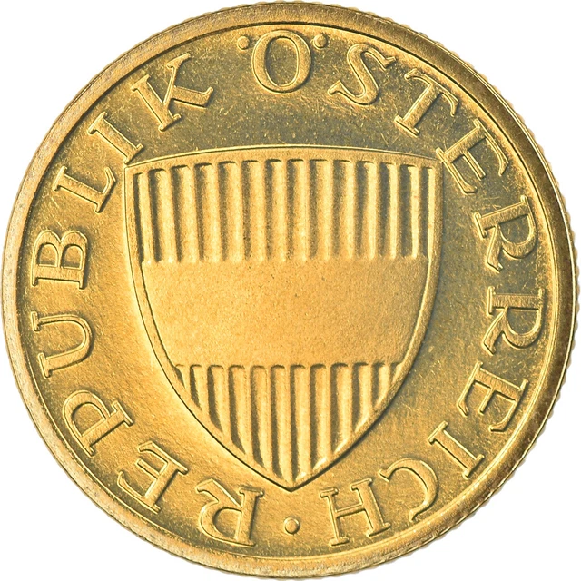 [#915523] Coin, Austria, 50 Groschen, 1987, Proof, MS, Aluminum-Bronze, K