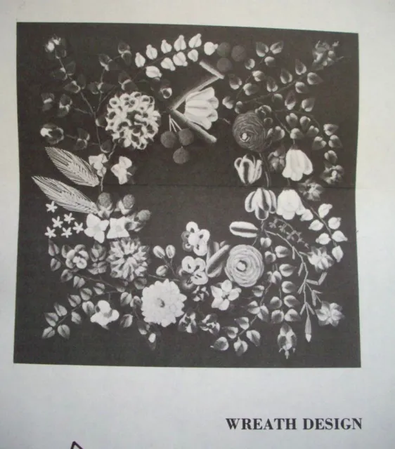 Vintage Años 70 Crewel Bordado Patrones de Flor de McCall's 745-NB