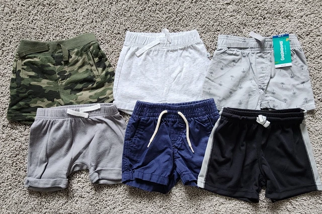 Baby Shorts Lot 3-6 & 6 Months Carters, Petit Lem, Gerber, Gap, Garanimals GOOD