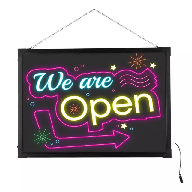 Large LED Writing Board Flashing Illuminated Erasable Neon Message Sign 24x32in