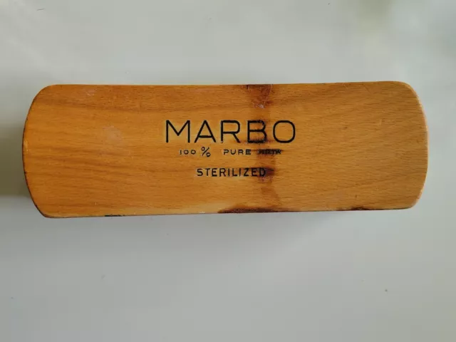 Vintage Marbo Shoe Shining Brush In 100% Horse Hair- EUC