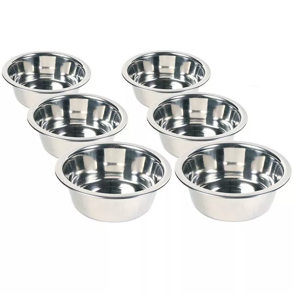 Dog Cat Rabbit Feeding Bowl - Trixie Stainless Steel Classic Metal Dish for Pets