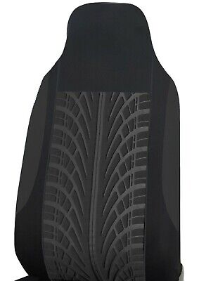 For Mercedes Vito Sprinter Vaneo Tire Design Black Soft Fabric Van Seat Covers 3
