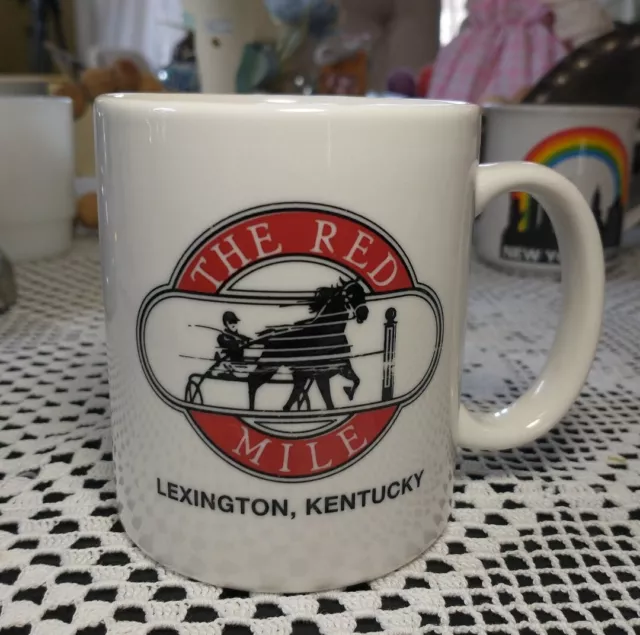 The Red Mile Lexington Kentucky Souvenir Mug White Red Black Coffee Tea Mug