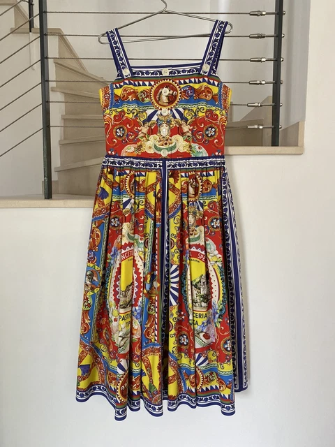 ROBE DEFILE DOLCE Gabbana T 44 IT 38 40 FR M Longue Teatro Taormina Caretto EUR 499 00 PicClick FR