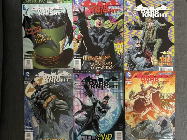 Batman The Dark Knight #16-21 Complete Mad Hatter Story Arc DC Comics 2013 VF/NM