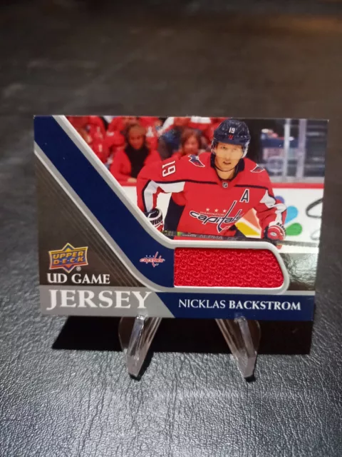 2020-21 Upper Deck, Nicklas Backstrom, Ud Game Jersey# Gj-Nb, Great Nhl Cards