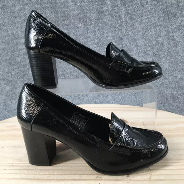 JONES NEW YORK Signature Heels Womens 8M Cypress Casual Penny Loafer Pumps Black 26.99 PicClick