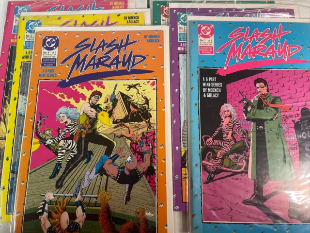 Slash Maraud #1 2 3 4 5 6 (1987 DC comics) complete series, Paul Gulacy Lot.