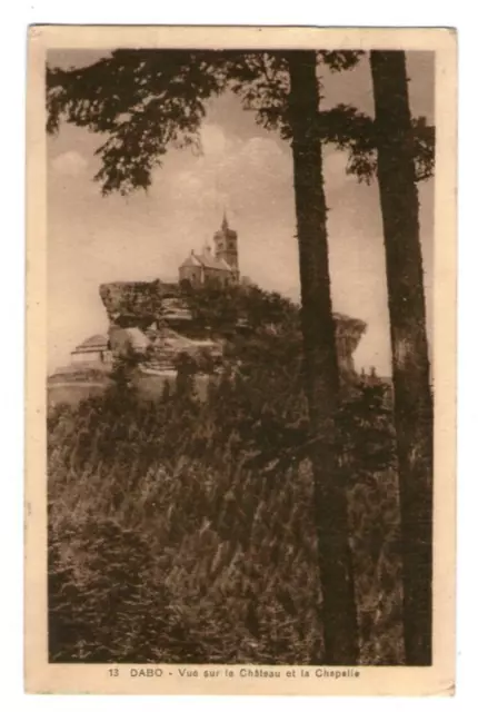 57-13 cpa Dabo - Vue Château et Chapelle St-Léon