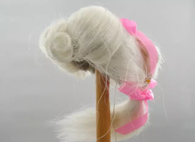 Playhouse Collection Wig - Lady Ann Braid Pink Bow  Color: White Size: 7-8