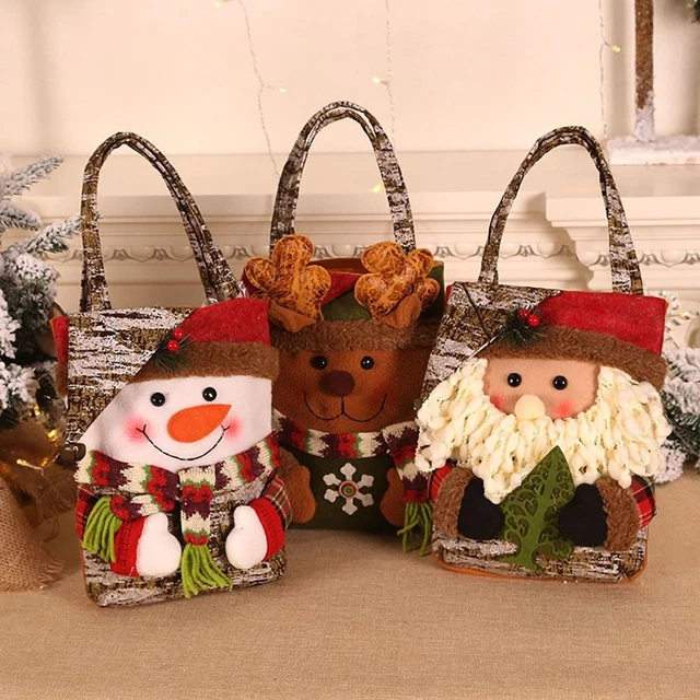 Borsa Tote Borse Natale Caramelle Borse Regalo di Natale Appeso Decorazione