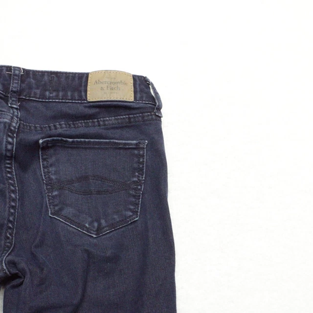 ABERCROMBIE & FITCH Women's Size 0L Blue Skinny Dark Wash Stretch Denim
