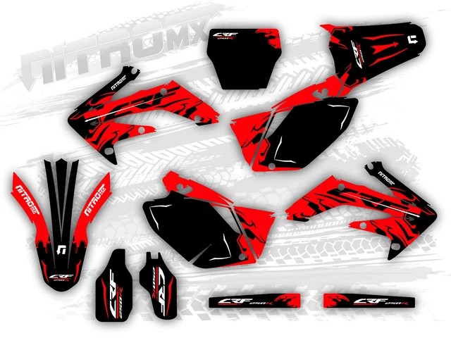Honda CRF 250R 250 R 2004 2005 Motocross Graphics Kit Decals made by NitroMX