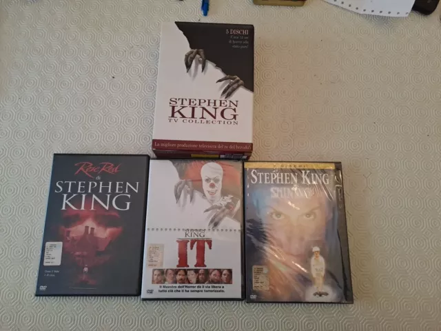 Stephen King Tv Collection 3 Film 5 Dischi Dvd  Cofanetto Fuori Catalogo Raro