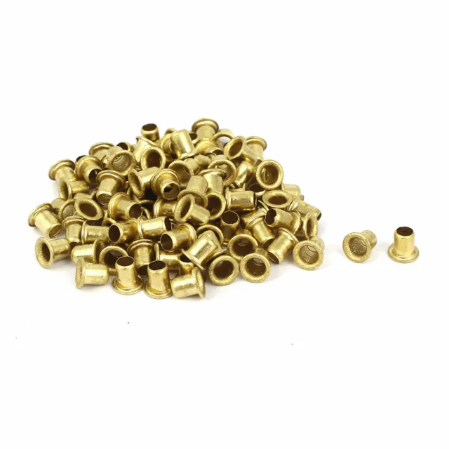 4mm x 5mm Double Sided Hollow Rivets Grommets Tool 100 Pcs