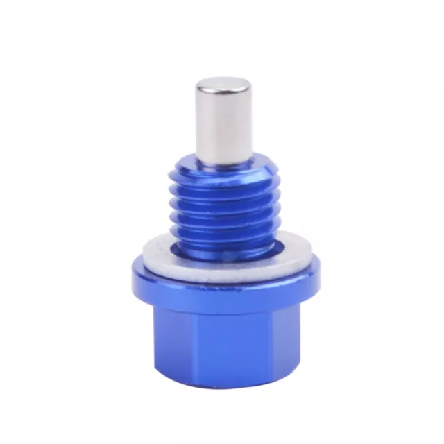 Magnetic Sump Plug M12 x 1.5 BLUE (M12x1.5 Bolt) Oil Drain, Washer Included