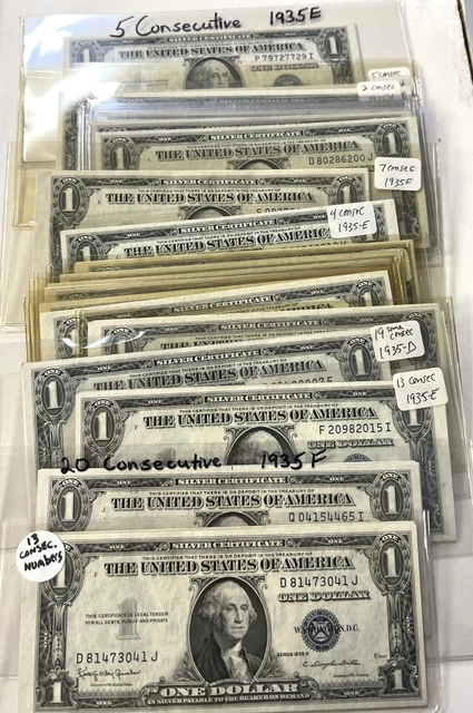 Huge Clearance*1-Random Unc Note 1935 D-E-F-H Silver Certificate Uncirculated Cu