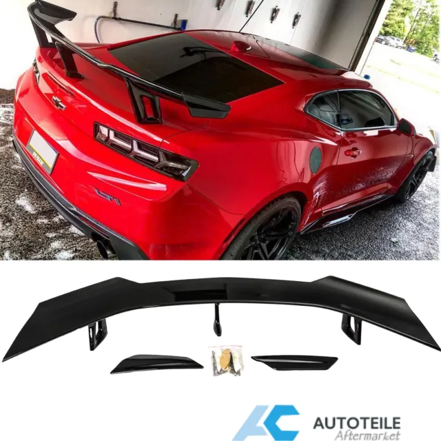 Heckspoiler Flügel für Chevrolet Camaro Coupe & Convertible ZL1 2016- Schwarz