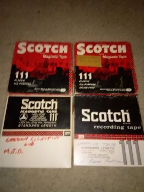 5X SCOTCH 207 REEL TO REEL METAL 7 INCH tapes $100.00 - PicClick AU