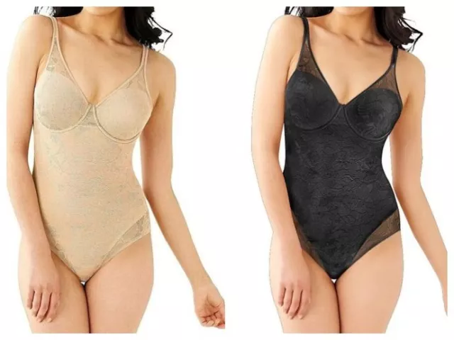 NWT BALI BEAUTY Shapewear Lace Shaping Bodysuit Slim Firm